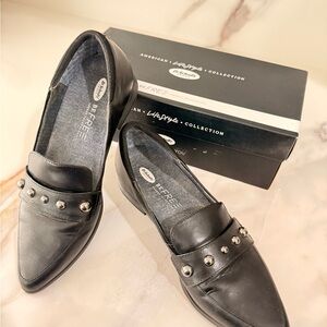 Dr. Scholl's Black Studded Loafers for Business